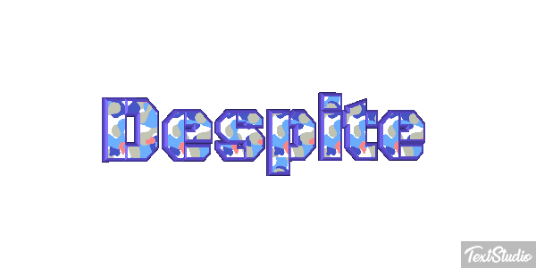 Despite Текстовый эффект