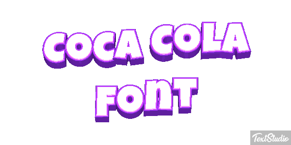 Coca Cola Font Text effect