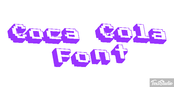 Coca Cola Font Text effect