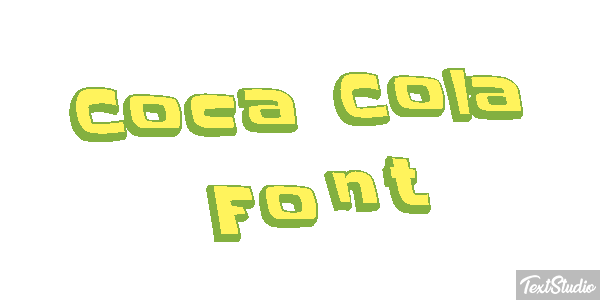 Coca Cola Font Text effect