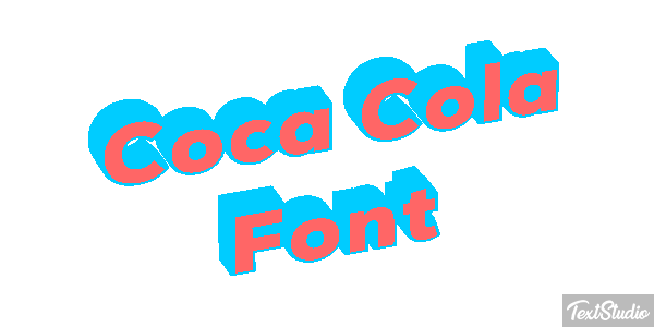 Coca Cola Font Text effect