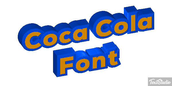 Coca Cola Font Text effect