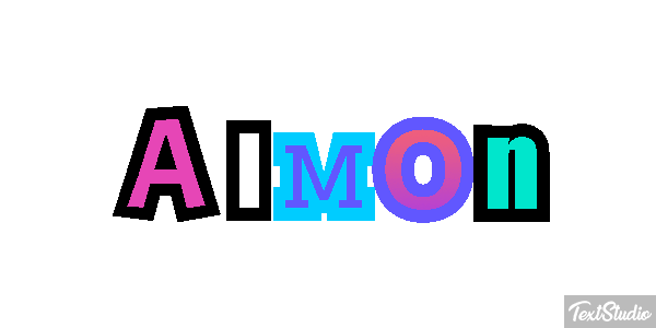 Almon Text effect