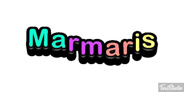 Marmaris テキスト効果