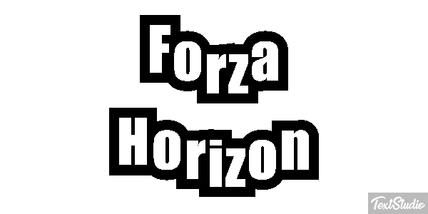 Forza Horizon Effetto testo