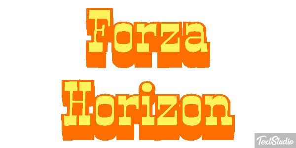 Forza Horizon Effetto testo
