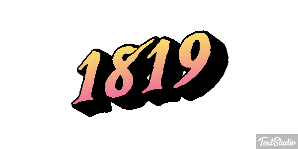 1819 Текстовый эффект