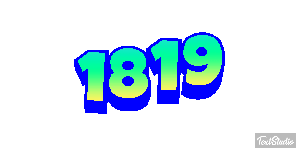 1819 Текстовый эффект