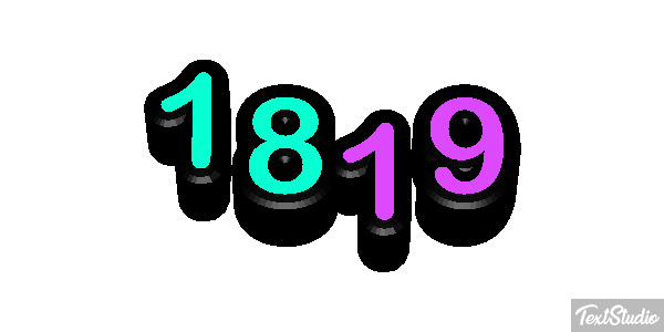 1819 Текстовый эффект