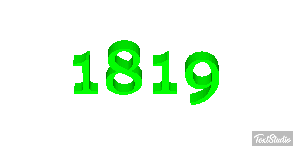 1819 Текстовый эффект