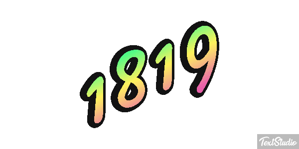 1819 Текстовый эффект