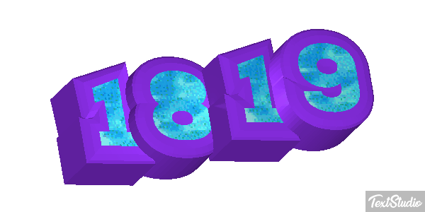 1819 Текстовый эффект