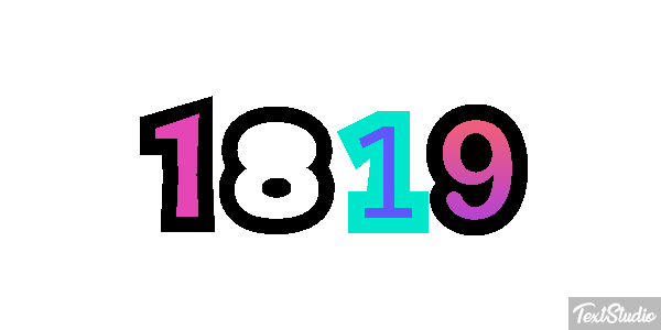 1819 Текстовый эффект