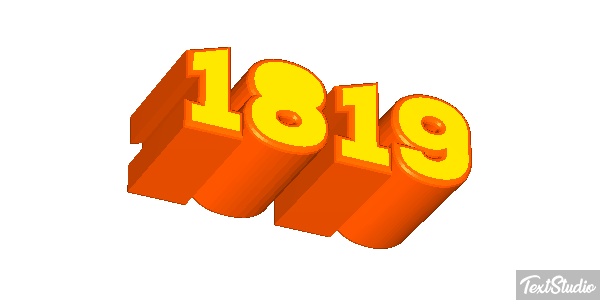 1819 Текстовый эффект