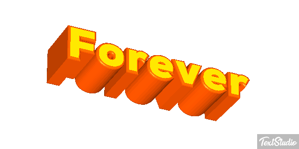 Forever Text effect