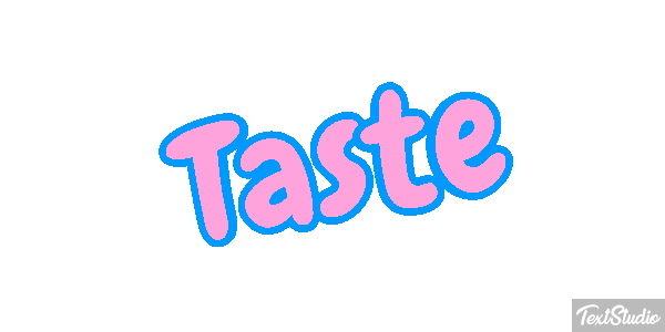 Taste Text effect