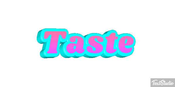 Taste Text effect