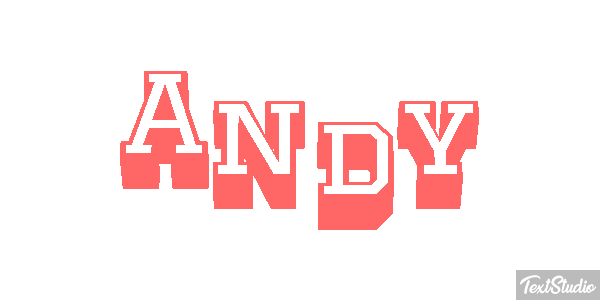 Andy Effet de texte