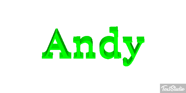 Andy Effet de texte