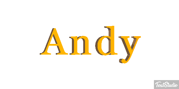 Andy Effet de texte