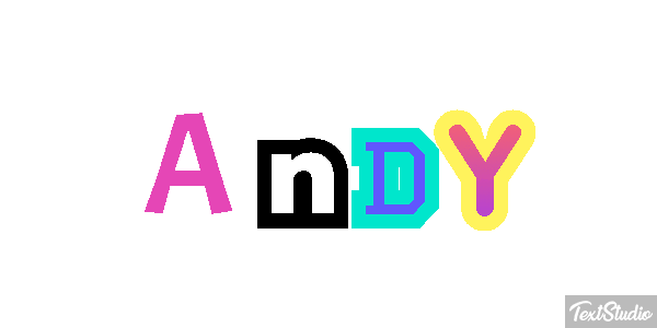 Andy Effet de texte