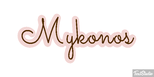 Mykonos Effetto testo
