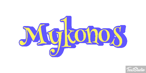 Mykonos Effetto testo