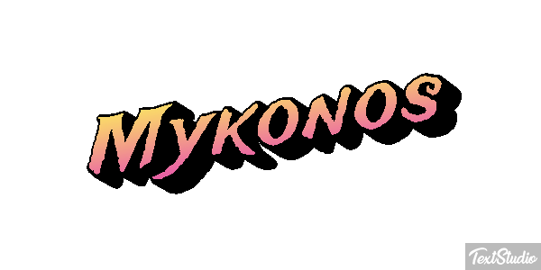 Mykonos Effetto testo