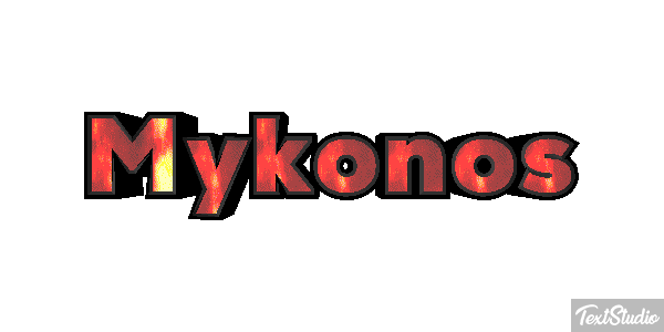 Mykonos Effetto testo