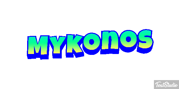 Mykonos Effetto testo