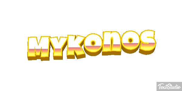 Mykonos Effetto testo