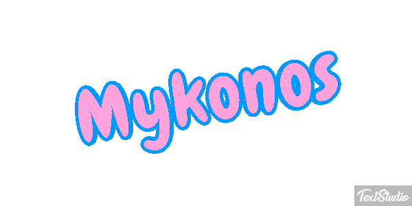 Mykonos Effetto testo
