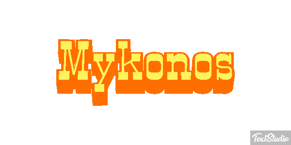 Mykonos Effetto testo