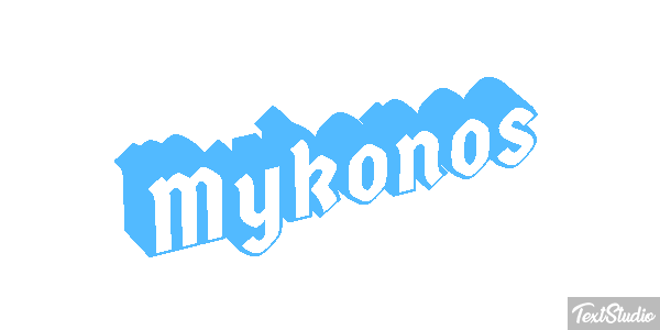 Mykonos Effetto testo