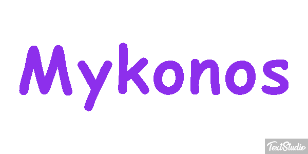 Mykonos Effetto testo