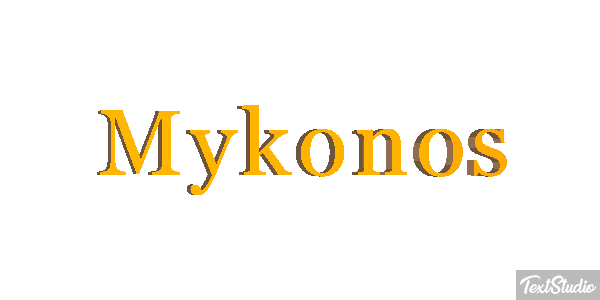 Mykonos Effetto testo