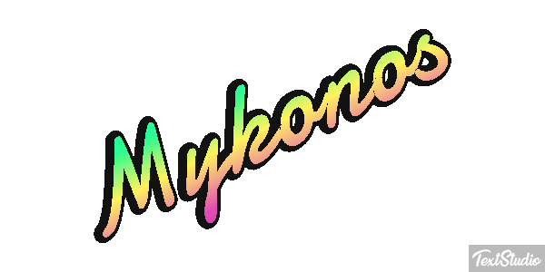 Mykonos Effetto testo