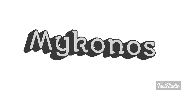 Mykonos Effetto testo