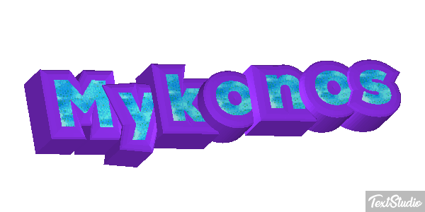Mykonos Effetto testo