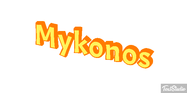 Mykonos Effetto testo