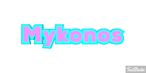 Mykonos Effetto testo