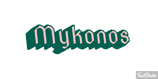 Mykonos Effetto testo