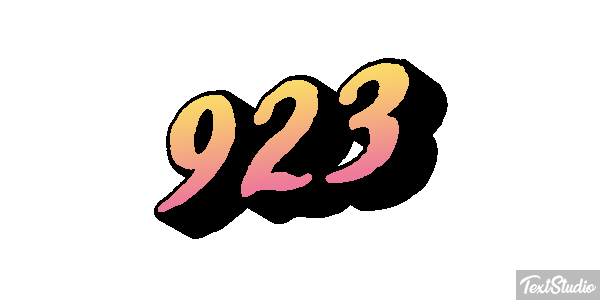 923 Metin efekti