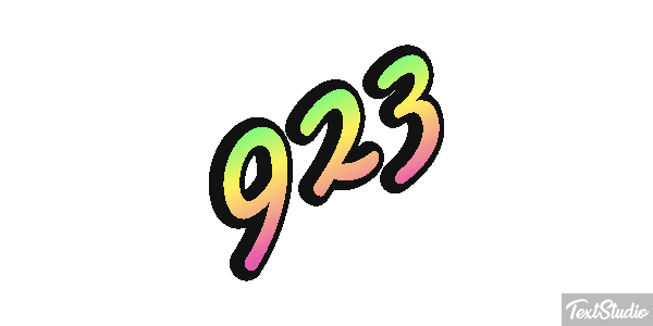 923 Metin efekti
