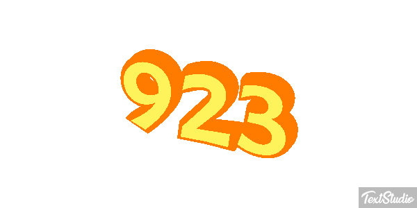 923 Metin efekti
