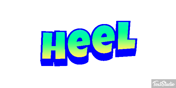 Heel Text effect