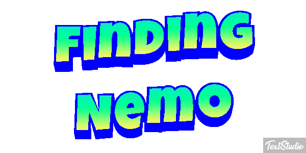 Finding Nemo Metin efekti
