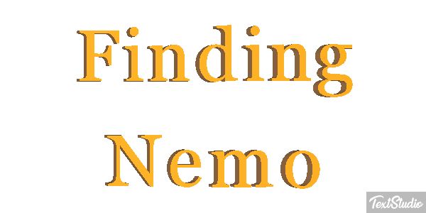 Finding Nemo Metin efekti