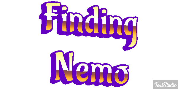 Finding Nemo Metin efekti