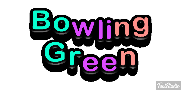 Bowling Green Effetto testo